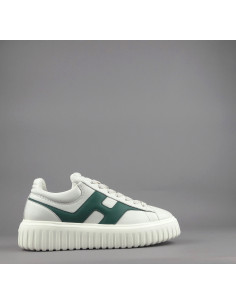 Hogan \ Sneakers H Stripe Uomo H645 Pelle Nappa Avorio Prezzo 430,00