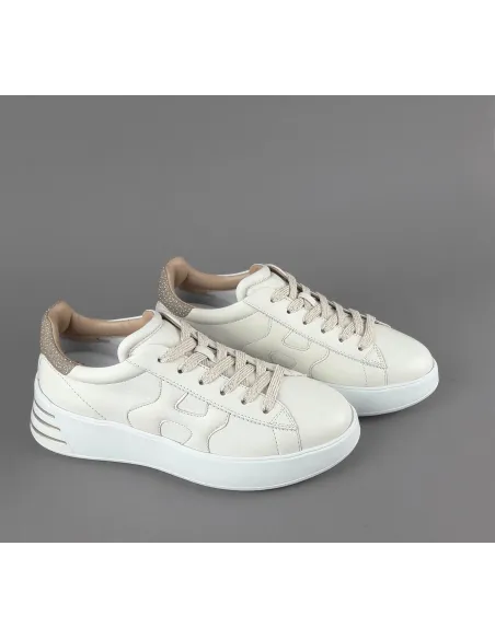 Hogan \ Rebel Donna H564 Pelle Avorio H Imbottita Prezzo 390,00