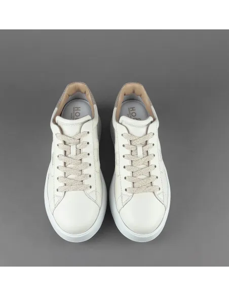 Hogan \ Rebel Donna H564 Pelle Avorio H Imbottita Prezzo 390,00