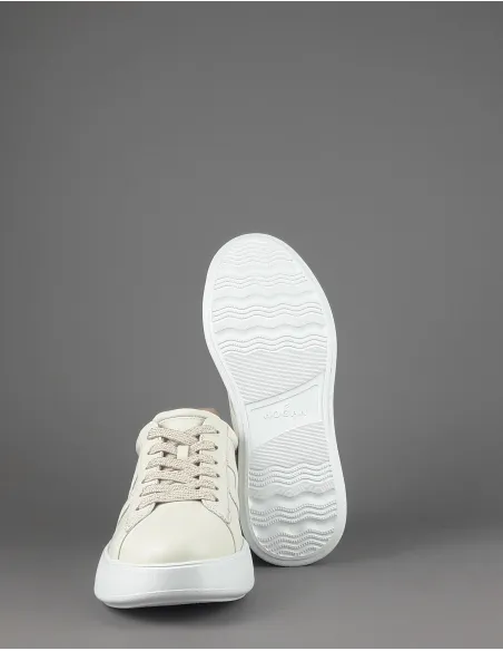 Hogan \ Rebel Donna H564 Pelle Avorio H Imbottita Prezzo 390,00
