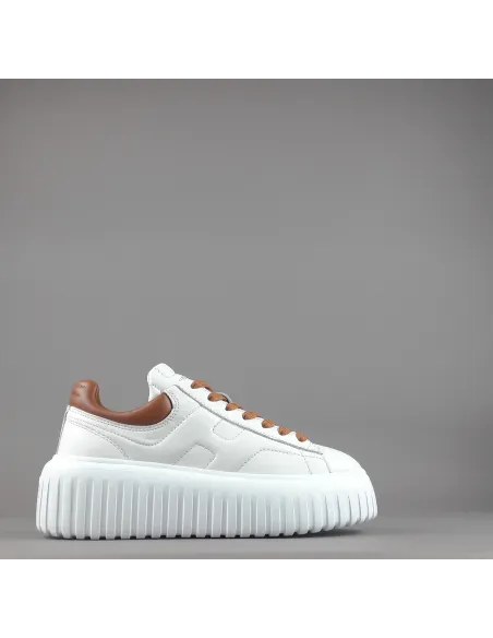 Hogan \ H-Stripes Donna H645 Pelle Nappa Bianco Prezzo 430,00