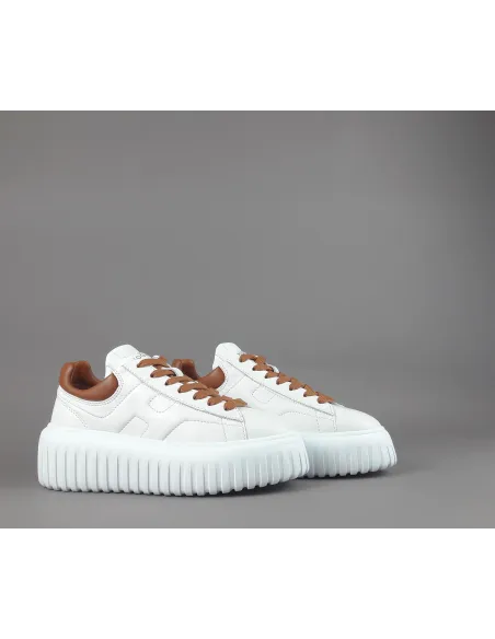 Hogan \ H-Stripes Donna H645 Pelle Nappa Bianco Prezzo 430,00