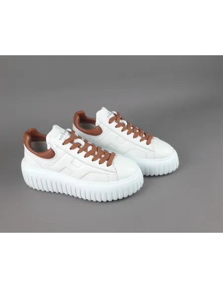 Hogan \ H-Stripes Donna H645 Pelle Nappa Bianco Prezzo 430,00