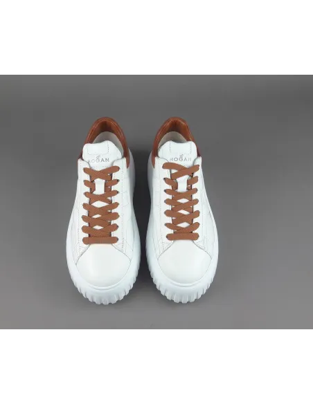 Hogan \ H-Stripes Donna H645 Pelle Nappa Bianco Prezzo 430,00