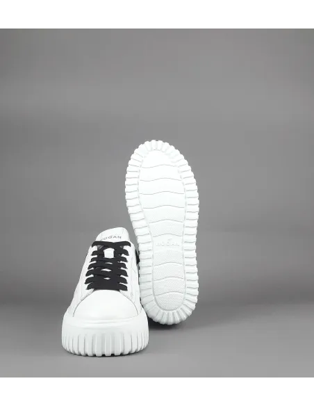 Hogan \ H-Stripes Donna H645 Pelle Nappa Bianco Prezzo 430,00