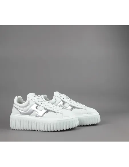 Hogan \ H-Stripes Donna H645 Pelle Nappa Bianco Prezzo 430,00