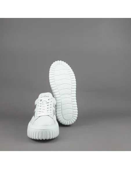 Hogan \ H-Stripes Donna H645 Pelle Nappa Bianco Prezzo 430,00