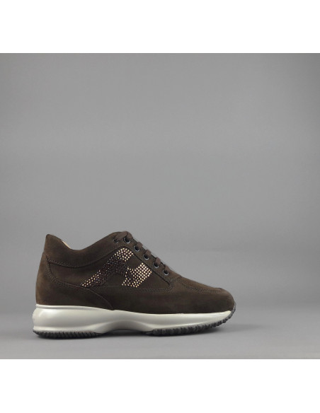Hogan \ Interactive Donna Camoscio Marrone Scuro Prezzo 430,00