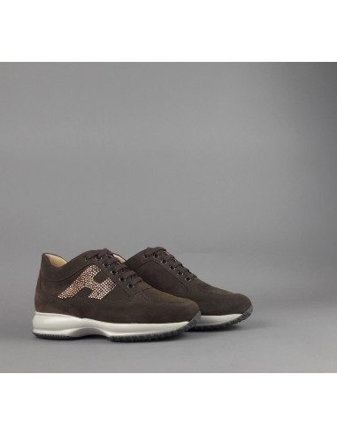 Hogan \ Interactive Donna Camoscio Marrone Scuro Prezzo 430,00