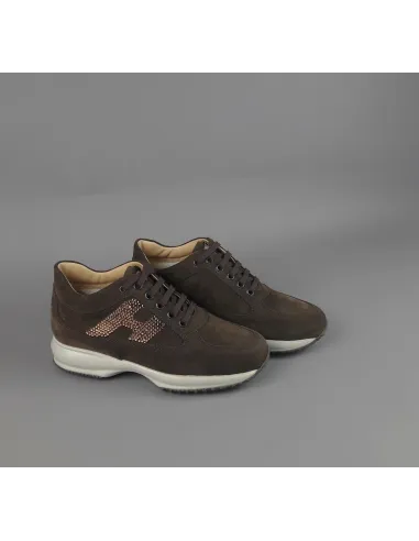 Hogan Interactive Donna Camoscio Marrone Scuro Prezzo 430,00