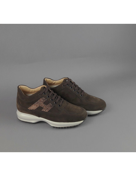 Hogan \ Interactive Donna Camoscio Marrone Scuro Prezzo 430,00