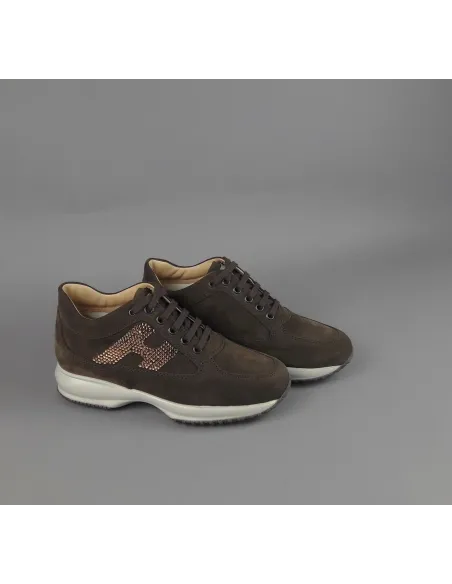 Hogan \ Interactive Donna Camoscio Marrone Scuro Prezzo 430,00
