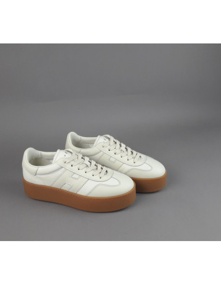 Hogan \ Sneakers Donna H698 Pelle Panna Prezzo 450,00