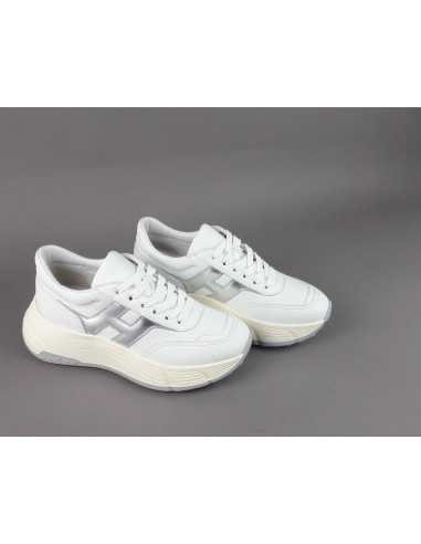 Hogan \ H669 Donna Pelle Bianco H Argento Prezzo 470,00