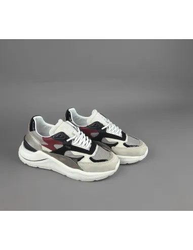 D.A.T.E. \ Fuga Sneakers Donna Camoscio Tela Avorio Prezzo 205,00