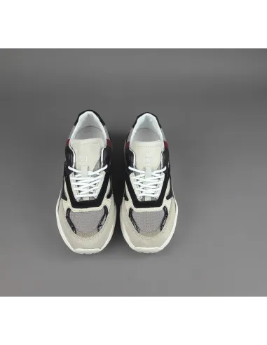 D.A.T.E. \ Fuga Sneakers Donna Camoscio Tela Avorio Prezzo 205,00