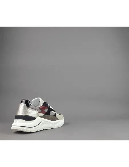 D.A.T.E. \ Fuga Sneakers Donna Camoscio Tela Avorio Prezzo 205,00
