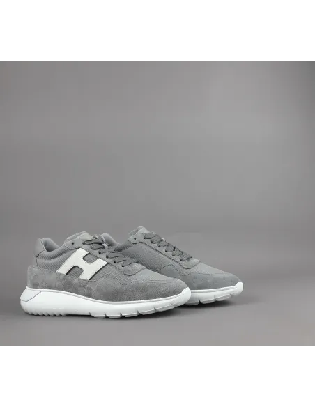 Hogan \ Interactive3 Uomo Camoscio Tela Grigio Prezzo 390,00