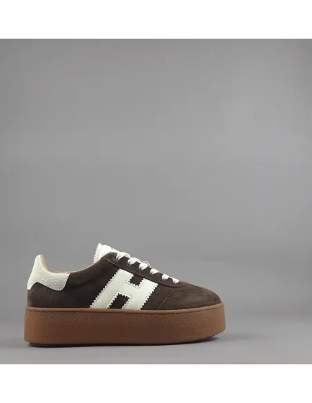 Hogan \ Sneakers Donna H698 Camoscio Marrone Scuro Prezzo 450,00
