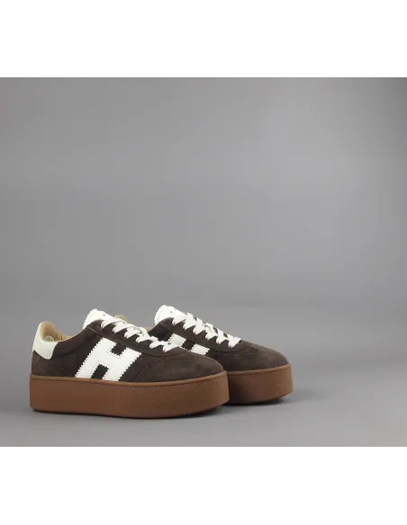 Hogan \ Sneakers Donna H698 Camoscio Marrone Scuro Prezzo 450,00