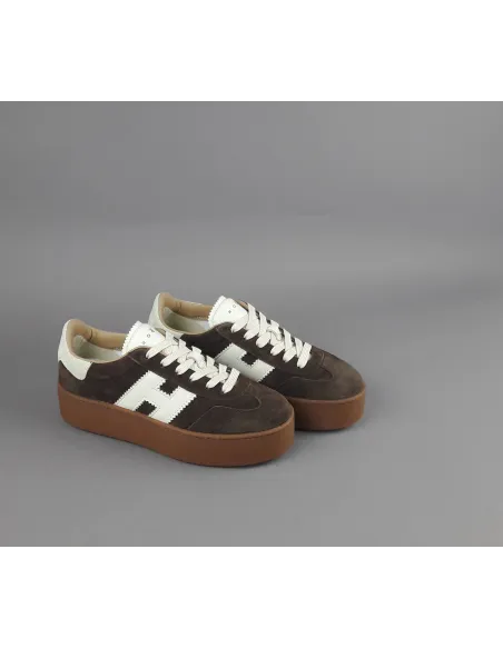 Hogan \ Sneakers Donna H698 Camoscio Marrone Scuro Prezzo 450,00