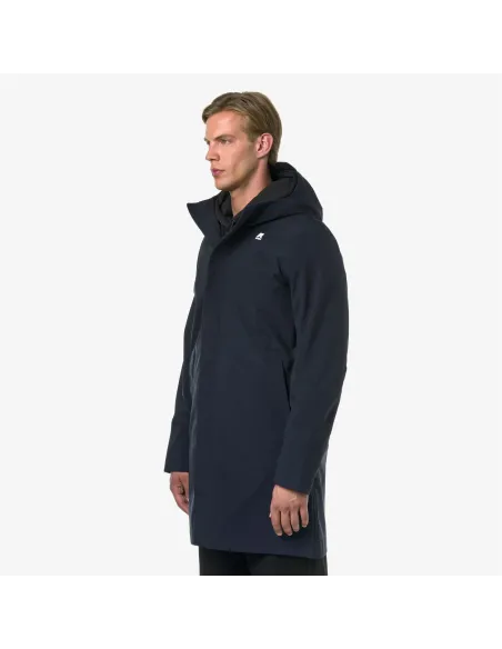 K-Way \ Giubbino Lungo Uomo Thomas Bonded Blu Scuro Prezzo 350,00