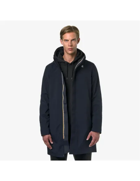 K-Way \ Giubbino Lungo Uomo Thomas Bonded Blu Scuro Prezzo 350,00