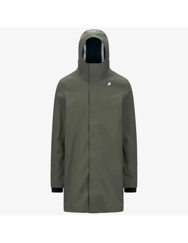 K-Way \ Giubbino Lungo Uomo Thomas Bonded Verde Militare Prezzo 350,00