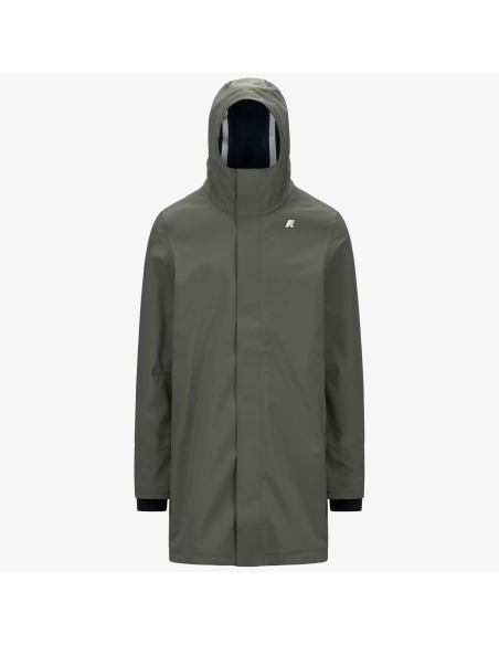 K-Way \ Giubbino Lungo Uomo Thomas Bonded Verde Militare Prezzo 350,00
