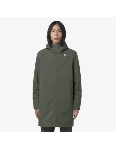 K-Way \ Giubbino Lungo Uomo Thomas Bonded Verde Militare Prezzo 350,00
