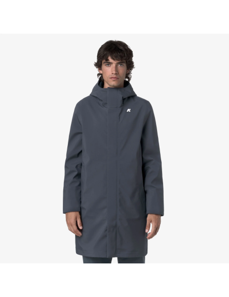 K-Way \ Giubbino Lungo Uomo Thomas Bonded Blu Grigio Prezzo 350,00