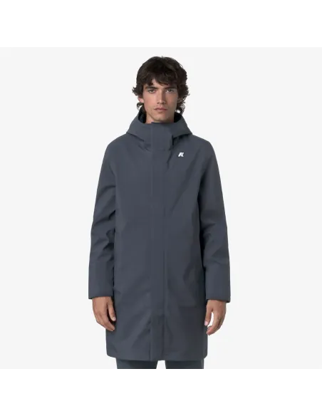 K-Way \ Giubbino Lungo Uomo Thomas Bonded Blu Grigio Prezzo 350,00