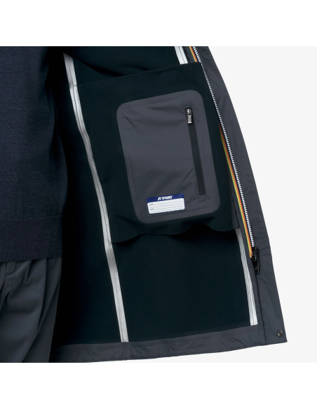 K-Way \ Giubbino Lungo Uomo Thomas Bonded Blu Grigio Prezzo 350,00