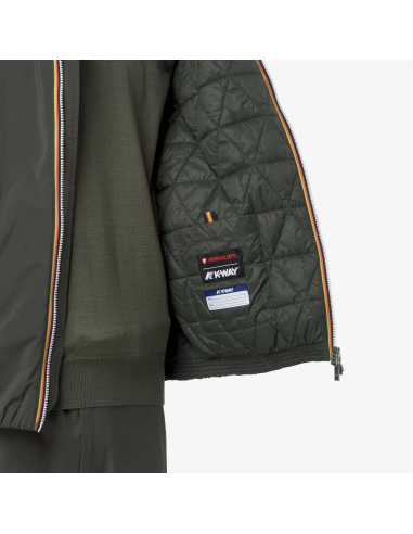 K-Way \ Giubbino Uomo Jack Plain Nylon Verde Militare Prezzo 250,00