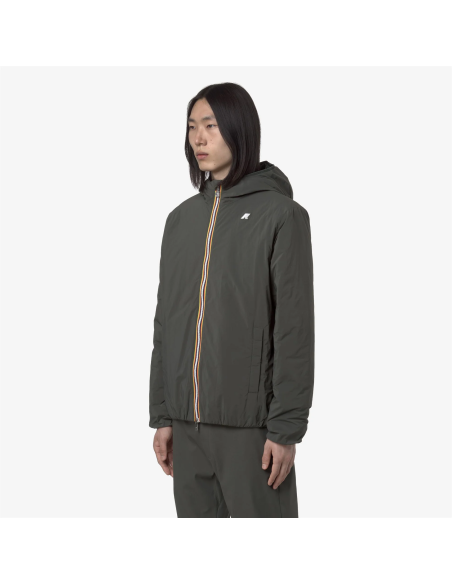 K-Way \ Giubbino Uomo Jack Plain Nylon Verde Militare Prezzo 250,00