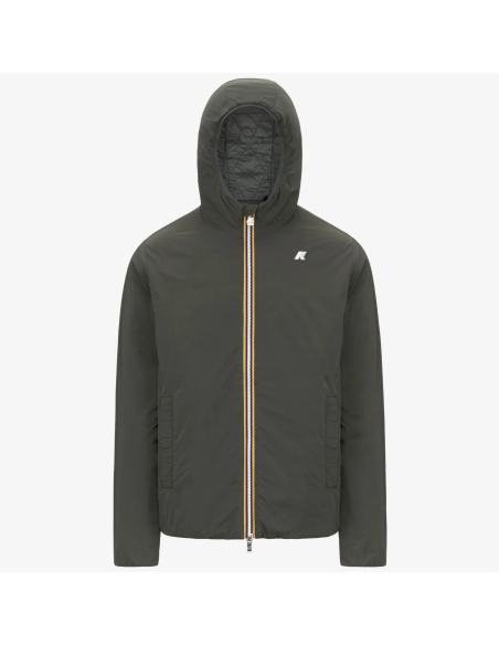 K-Way \ Giubbino Uomo Jack Plain Nylon Verde Militare Prezzo 250,00