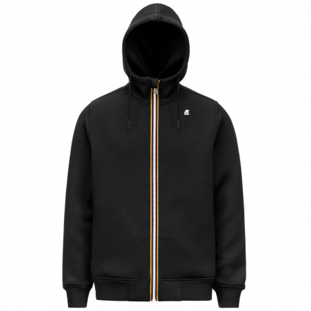 K-Way \ Felpa Giacca Uomo Rainer Scuba Stretch Nero Prezzo 150,00