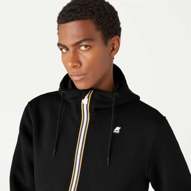 K-Way \ Felpa Giacca Uomo Rainer Scuba Stretch Nero Prezzo 150,00