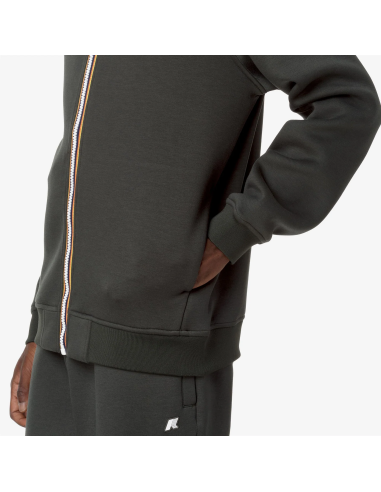 K-Way \ Felpa Giacca Uomo Rainer Scuba Stretch Verde Militare Prezzo 150,00