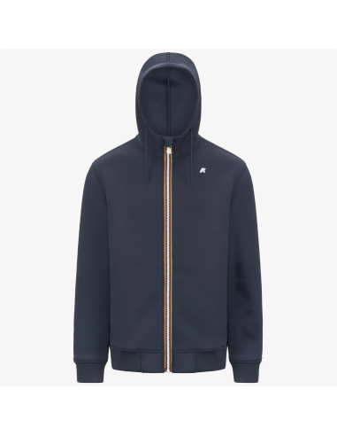 K-Way \ Felpa Giacca Uomo Rainer Scuba Stretch Blu Grigio Prezzo 150,00