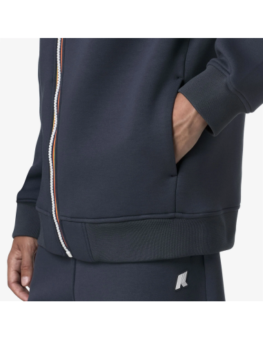 K-Way \ Felpa Giacca Uomo Rainer Scuba Stretch Blu Grigio Prezzo 150,00