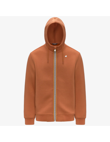 K-Way \ Felpa Giacca Uomo Rainer Scuba Stretch Arancione Scuro Prezzo 150,00
