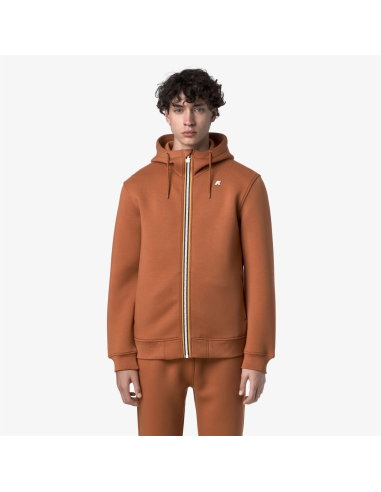 K-Way \ Felpa Giacca Uomo Rainer Scuba Stretch Arancione Scuro Prezzo 150,00