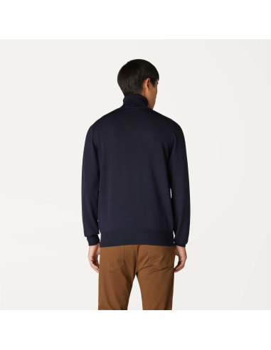 K-Way \ Maglia Collo Alto Uomo Henry Blu Scuro Prezzo 140,00