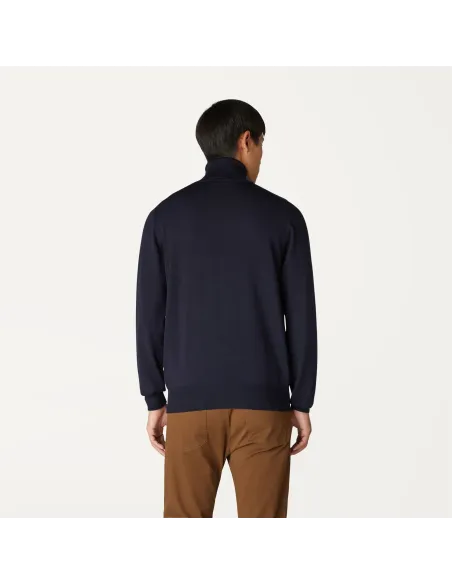 K-Way \ Maglia Collo Alto Uomo Henry Blu Scuro Prezzo 140,00