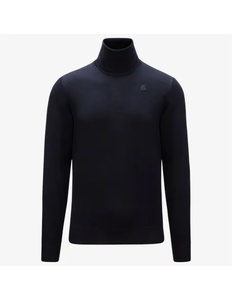 K-Way \ Maglia Collo Alto Uomo Henry Blu Scuro Prezzo 140,00