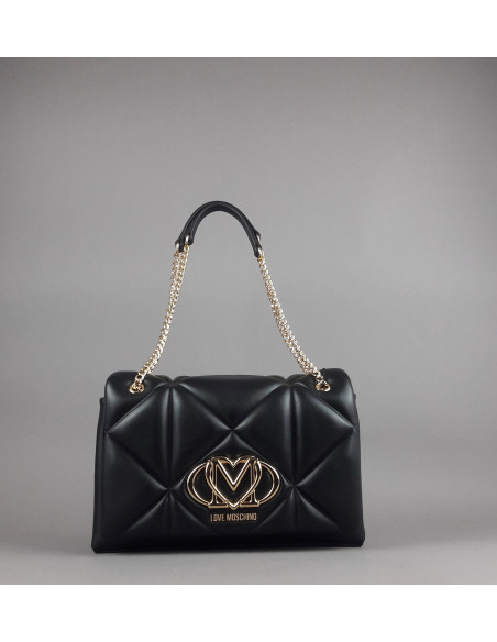 Love Moschino \ Borsa A Spalla Donna Pu Nero Prezzo 199,00