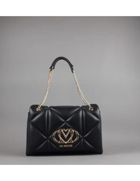 Love Moschino \ Borsa A Spalla Donna Pu Nero Prezzo 199,00