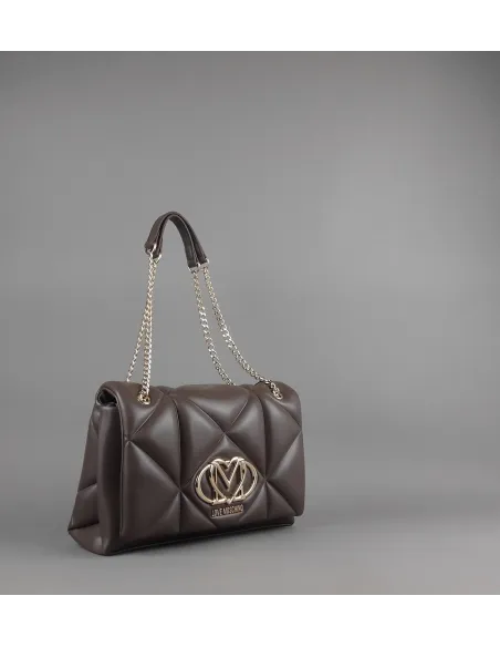 Love Moschino \ Borsa A Spalla Donna Pu Marrone Scuro Prezzo 199,00