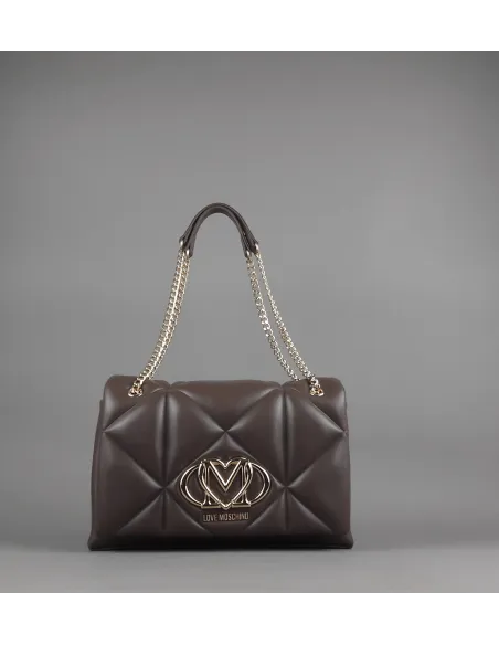 Love Moschino \ Borsa A Spalla Donna Pu Marrone Scuro Prezzo 199,00